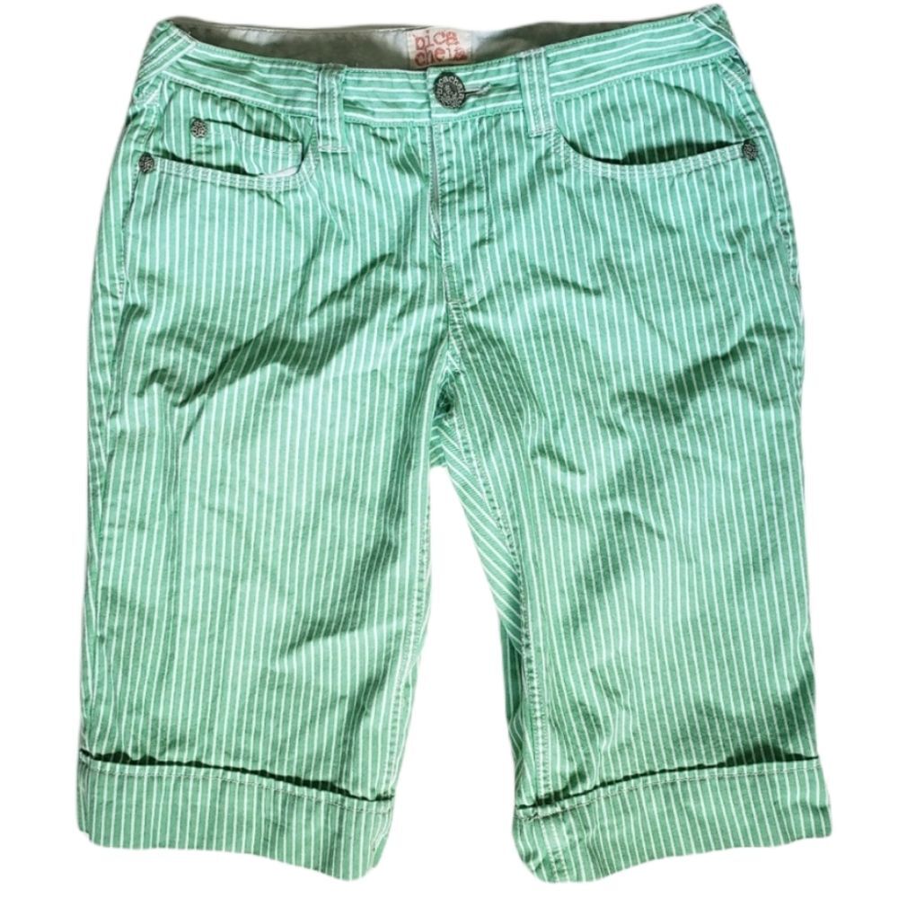 ANTHRO - BICA CHEIA - G&W Pinstripe Bermuda Shorts - Picture 2 of 12